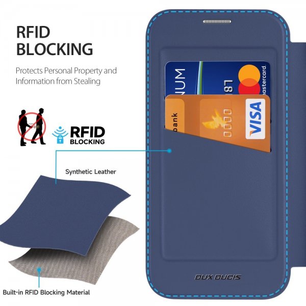 Dux Ducis iPhone 16 Fodral Skin X Pro Series Kickstand MagSafe Blå