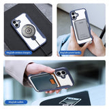 Dux Ducis iPhone 16 Fodral Skin X Pro Series Kickstand MagSafe Blå