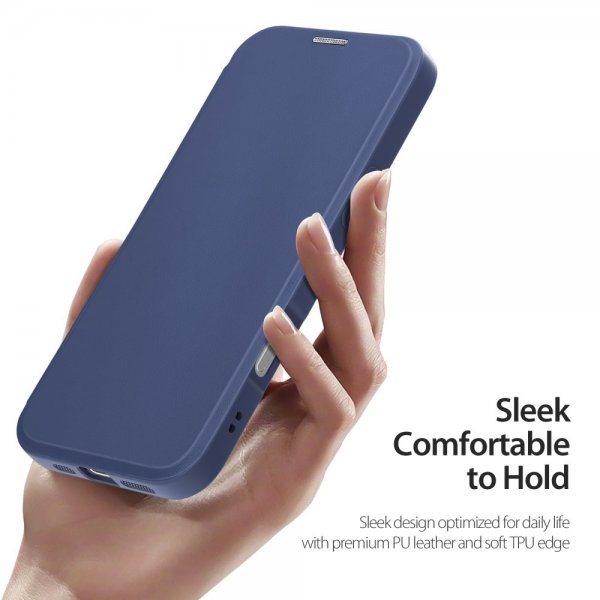 Dux Ducis iPhone 16 Fodral Skin X Pro Series Kickstand MagSafe Blå