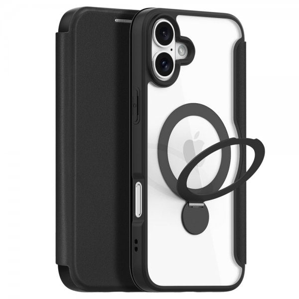 Dux Ducis iPhone 16 Fodral Skin X Pro Series Kickstand MagSafe Svart