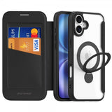 Dux Ducis iPhone 16 Fodral Skin X Pro Series Kickstand MagSafe Svart