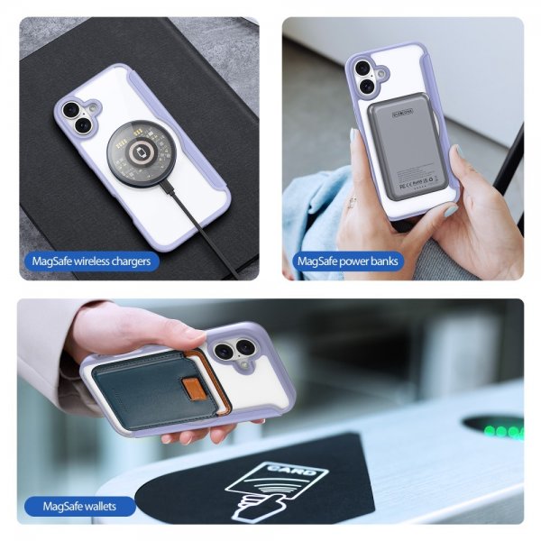Dux Ducis iPhone 16 Fodral Skin X Pro Series MagSafe Lila