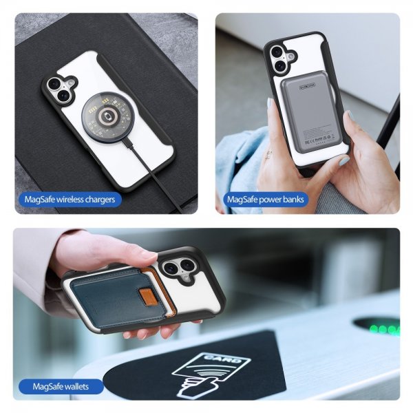 Dux Ducis iPhone 16 Fodral Skin X Pro Series MagSafe Svart
