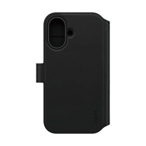 CARE by PanzerGlass iPhone 16 Fodral Tango Two-in-One Wallet MagSafe Svart