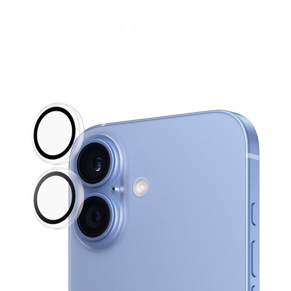 PanzerGlass iPhone 16/iPhone 16 Plus Kameraskydd Hoops Transparent
