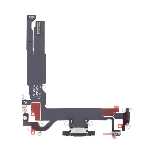 iPhone 16 Laddkontakt med Flexkabel Original - Svart