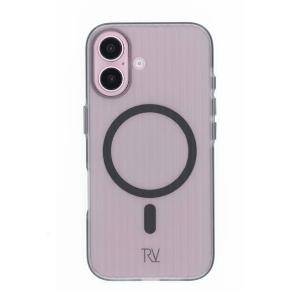 Rvelon iPhone 16 Skal Korrugerad MagSafe Grå