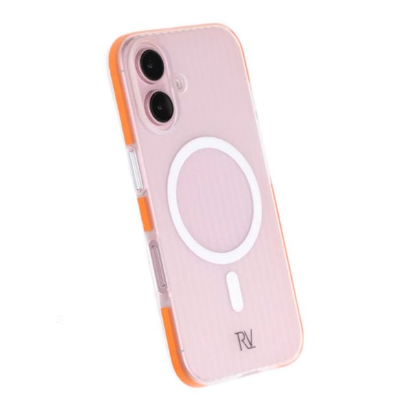 Rvelon iPhone 16 Skal Korrugerad MagSafe Orange