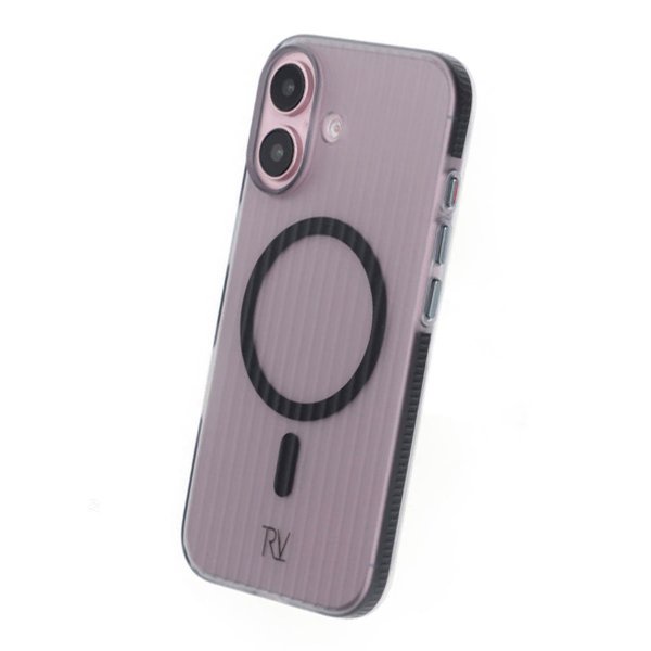 Rvelon iPhone 16 Skal Korrugerad MagSafe Svart