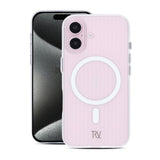Rvelon iPhone 16 Skal Korrugerad MagSafe Transparent
