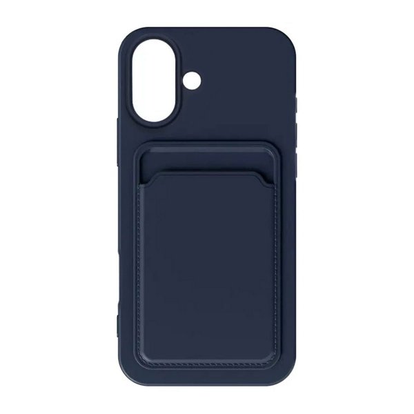 iPhone 16 Skal Korthållare Blå