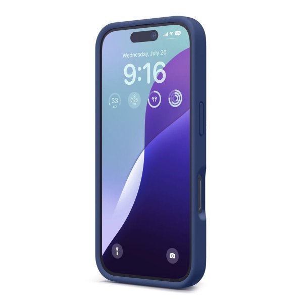 Rvelon iPhone 16 Skal Silikon Blå