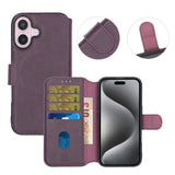 Rvelon iPhone 16 Fodral 4 Kortfack MagSafe Lila