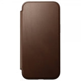 Nomad iPhone 16 Plus Fodral Modern Leather Folio Brun