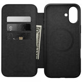 Nomad iPhone 16 Plus Fodral Modern Leather Folio Brun