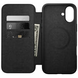 Nomad iPhone 16 Plus Fodral Modern Leather Folio Svart