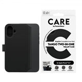 CARE by PanzerGlass iPhone 16 Plus Fodral Tango Two-in-One Wallet MagSafe Svart