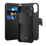 Puro iPhone 16 Plus Fodral Wallet Detachable 2 in 1 Svart