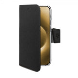Celly iPhone 16 Plus Fodral Wally Wallet Case Svart