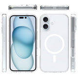 Rvelon iPhone 16 Plus Skal TPU MagSafe Transparent