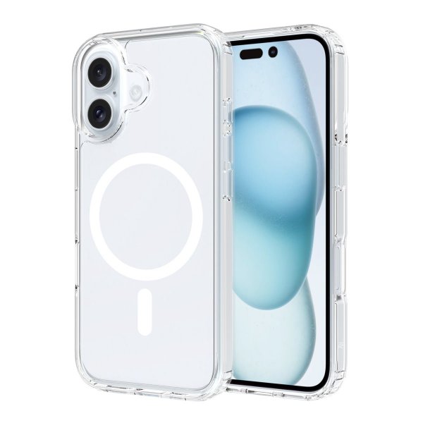 Rvelon iPhone 16 Plus Skal TPU MagSafe Transparent