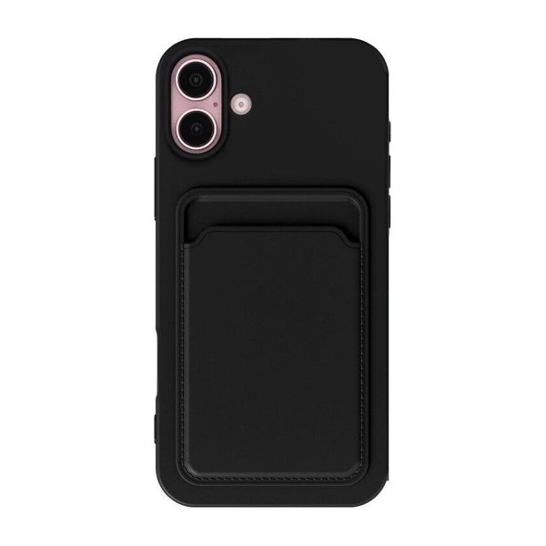 iPhone 16 Plus Skal Korthållare Svart