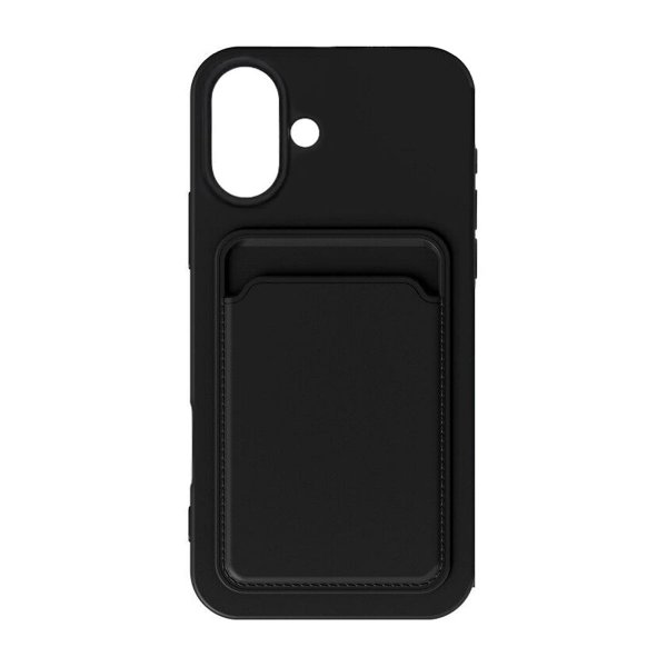 iPhone 16 Plus Skal Korthållare Svart