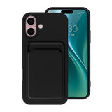 iPhone 16 Plus Skal Korthållare Svart
