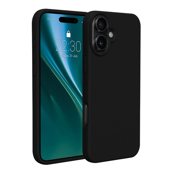 iPhone 16 Plus Skal Silikon Svart