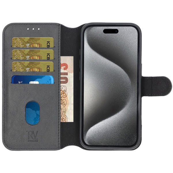 Rvelon iPhone 16 Plus Fodral Magnetiskt Avtagbart Skal Svart