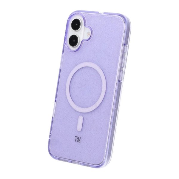 Rvelon iPhone 16 Plus Skal Glitter MagSafe Lila