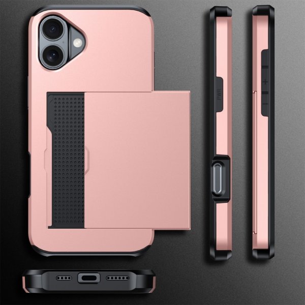 iPhone 16 Plus Skal Card Slide Svart