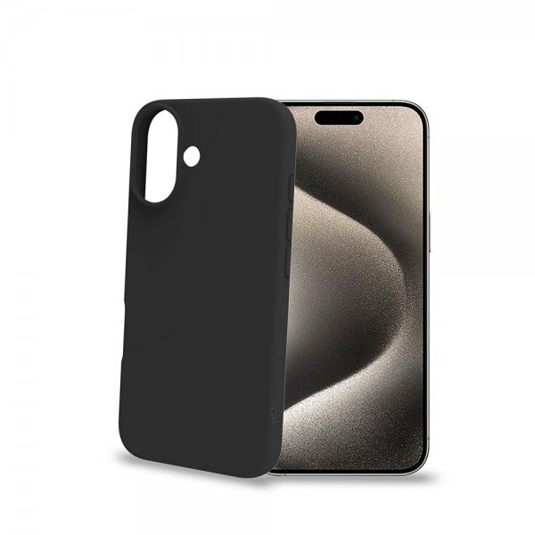 Celly iPhone 16 Plus Skal CROMO Svart
