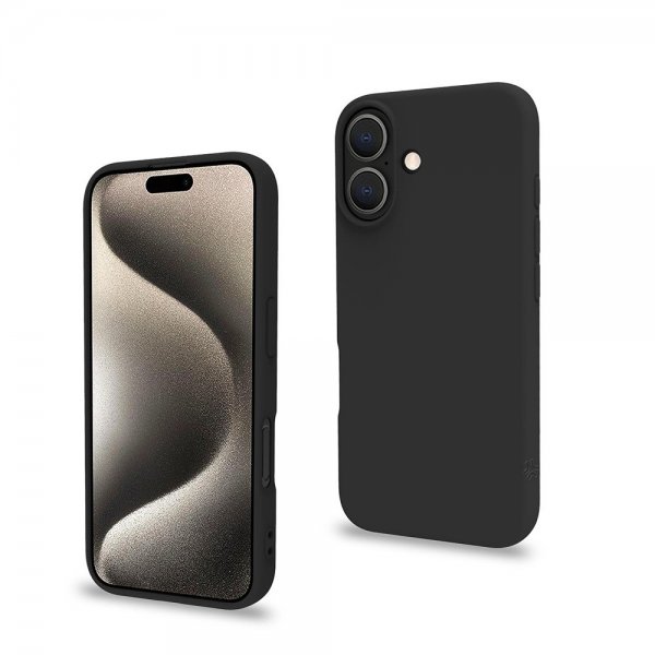 Celly iPhone 16 Plus Skal CROMO Svart