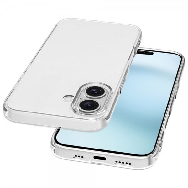 Nordic Covers iPhone 16 Plus Skal Feather Series Transparent