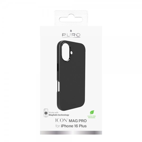 Puro iPhone 16 Plus Skal ICON Mag Pro Svart