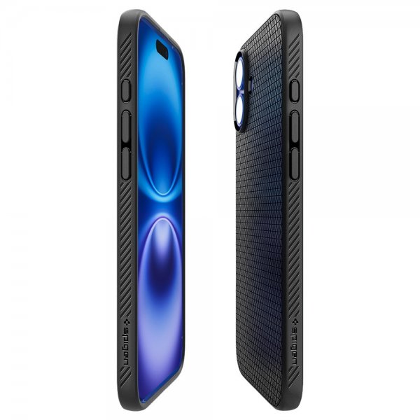 Spigen iPhone 16 Plus Skal Liquid Air Matte Black