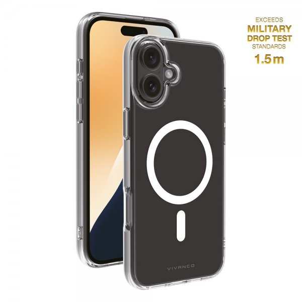 Vivanco iPhone 16 Plus Skal Mag Clear Transparent