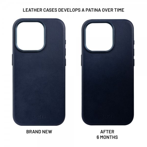 Fixed iPhone 16 Plus Skal MagLeather Blå