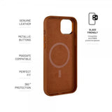 Fixed iPhone 16 Plus Skal MagLeather Brun