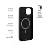 Fixed iPhone 16 Plus Skal MagLeather Svart