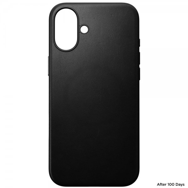 Nomad iPhone 16 Plus Skal Modern Leather Case Svart