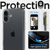 Spigen iPhone 16 Plus Skal Ultra Hybrid Crystal Clear