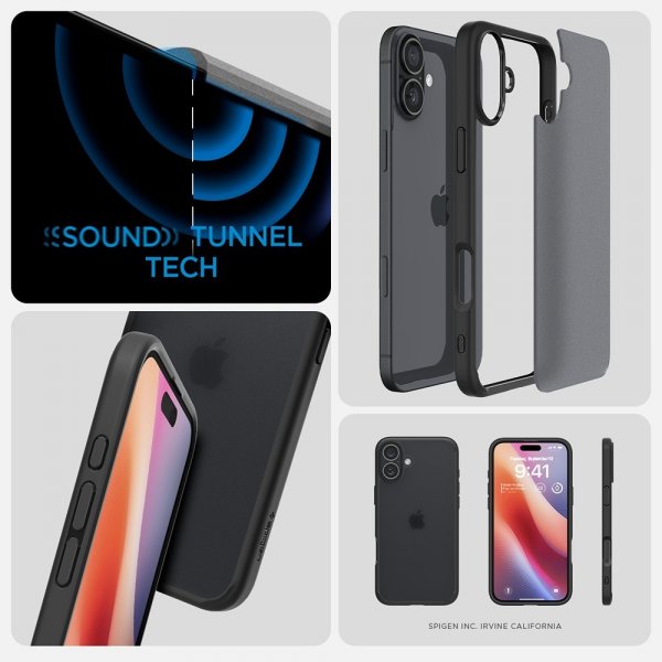 Spigen iPhone 16 Plus Skal Ultra Hybrid Frost Black