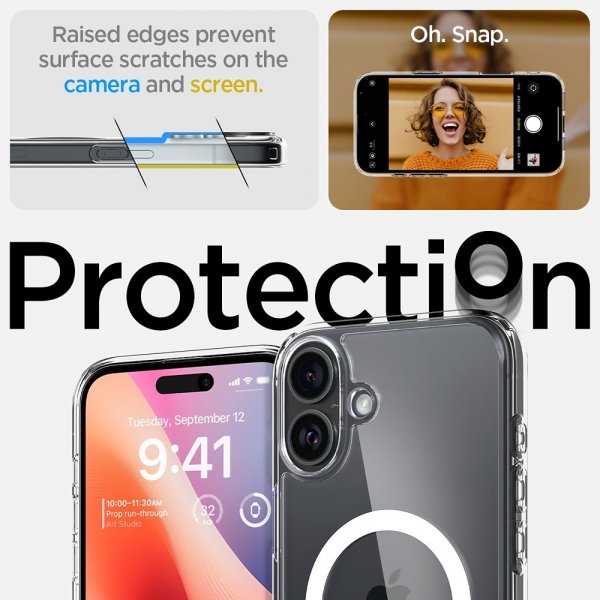 Spigen iPhone 16 Plus Skal Ultra Hybrid MagFit Vit