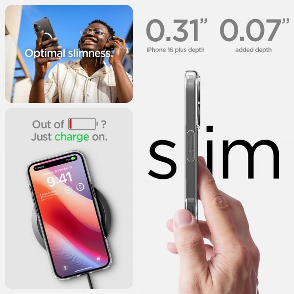 Spigen iPhone 16 Plus Skal Ultra Hybrid MagFit Vit