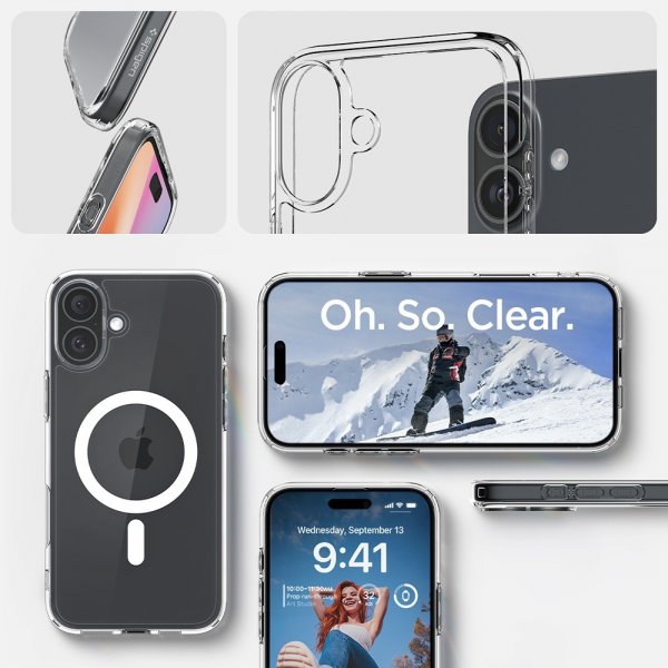 Spigen iPhone 16 Plus Skal Ultra Hybrid MagFit Vit
