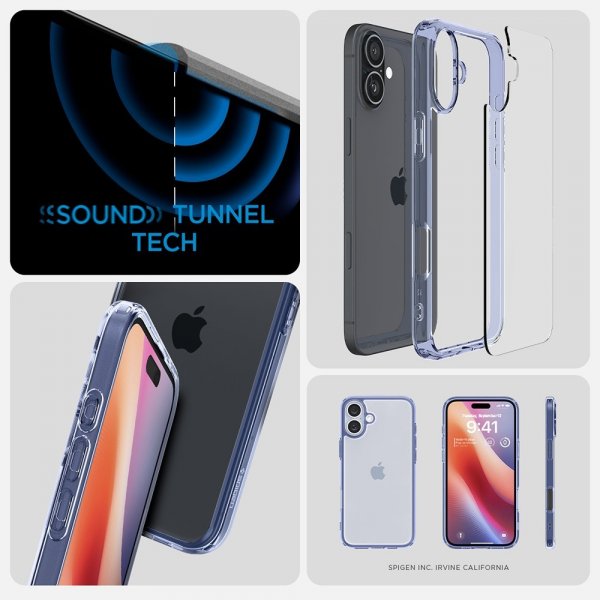 Spigen iPhone 16 Plus Skal Ultra Hybrid Sky Crystal