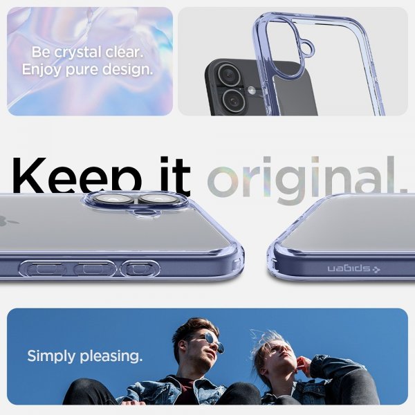 Spigen iPhone 16 Plus Skal Ultra Hybrid Sky Crystal