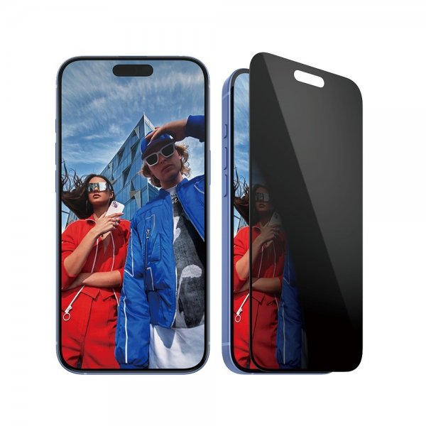 PanzerGlass iPhone 15 Plus/iPhone 16 Plus Skärmskydd Ultra-Wide Fit Privacy EasyAligner